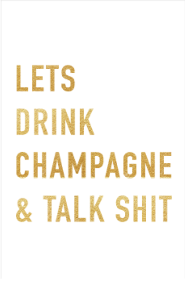 Kort - Lets drink Champagne