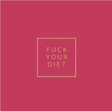 Serviett - Fuck your diet, mørk rosa