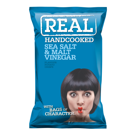Real Crisps Salt & Vinegar 150g