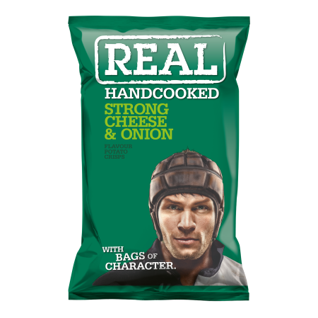 Real Crisps Cheese & Onion 150g