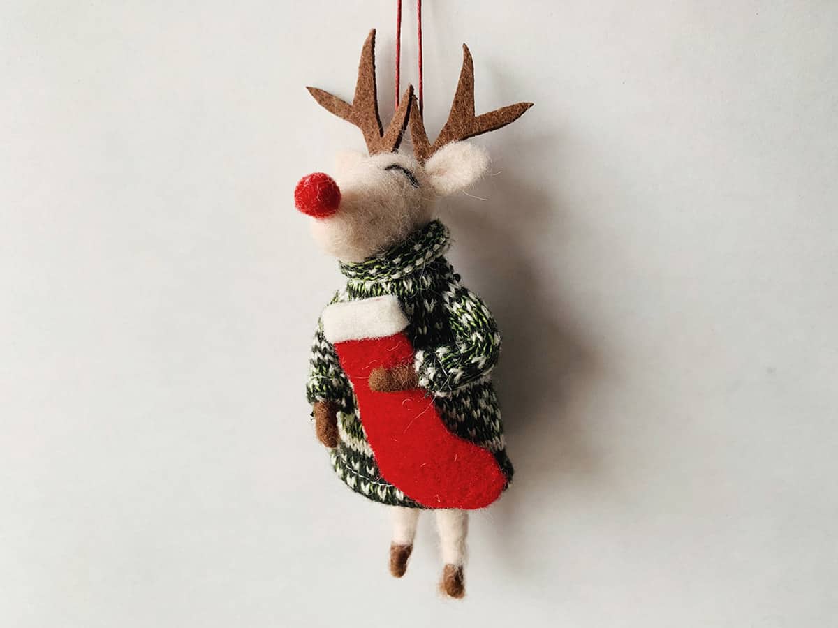 Julepynt Rudolf 15 cm