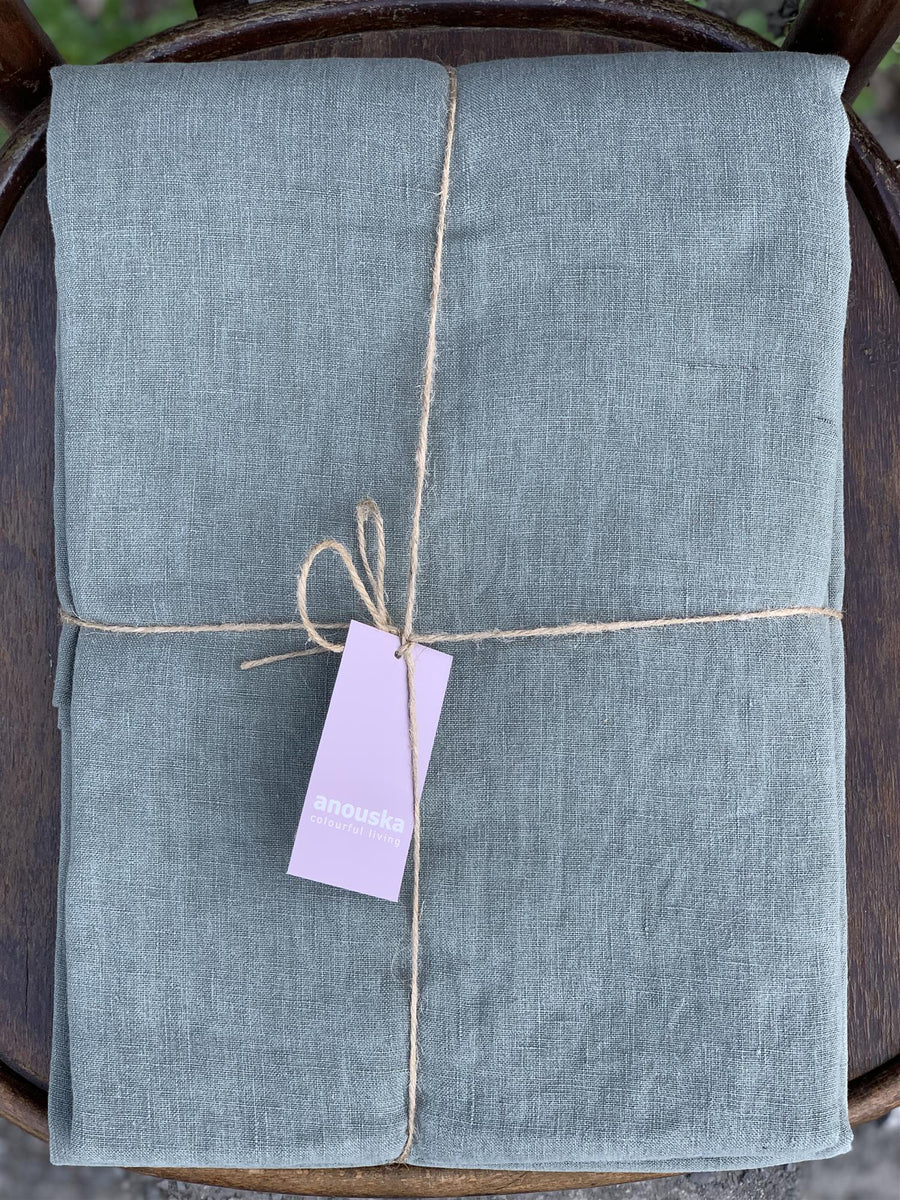 Anouska 100% Linduk Sage 150x350 cm