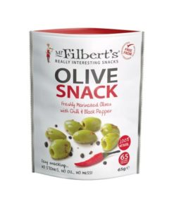 Mr Filbert's Green Olive Snack Chili & Black Pepper