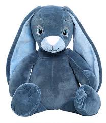 My teddy kanin, blå 16 cm