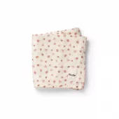 Elodie bambus muslin teppe, rosa blomster