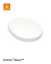 Stokke Sleepi V3 mini fitted sheet, Hvit