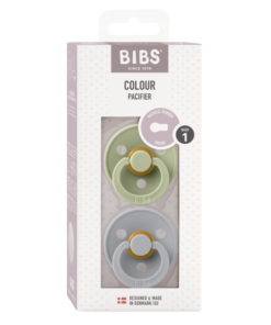BIBS Colour 2 pk. 0-6 mnd. Sage / cloud glow