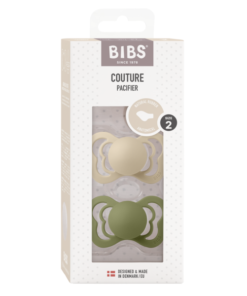 BIBS Couture 2 pk. 6 mnd+ vanilla/olive