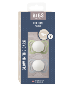 BIBS Couture 2 pk. 0-6 mnd sage / cloud glow