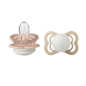 BIBS Supreme  2 pk. 0-6 mnd blush / vanilla glow