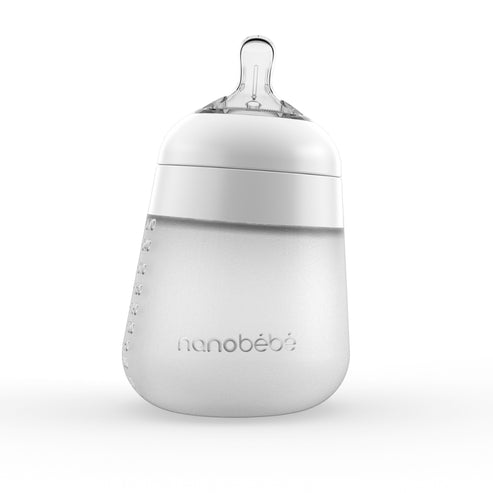 Nanobaby myk tåteflaske, hvit 270 ml