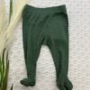 Joha bukse med fot | ull/silke | grønn