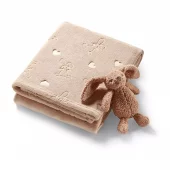 Koseteppe med kaninbamse