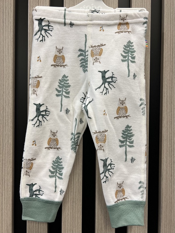 Joha bukse | ull/bambus | kremhvit/grønn