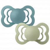 Bibs supreme silikon 2 pk | island sea/sage | str 2