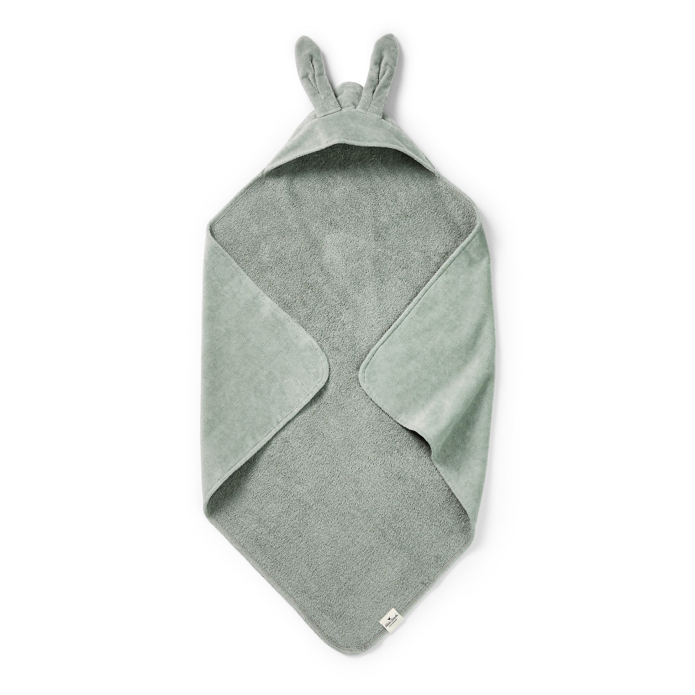 Elodie hettehåndkle | green bunny