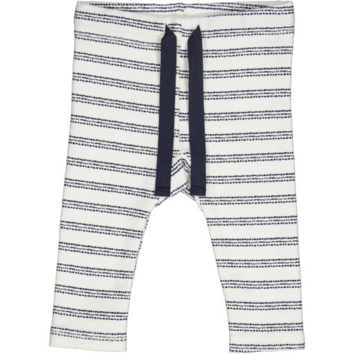 Müsli bukse | kremhvit med marine striper