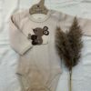 Hust and claire body | ull/bambus | beige med mus