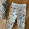 Joha leggings | bambus | beige med fugler