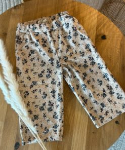 Enfant bukse | beige med blomster