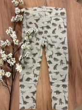 Hust and Claire leggings | ull/silke | beige med dinosaur