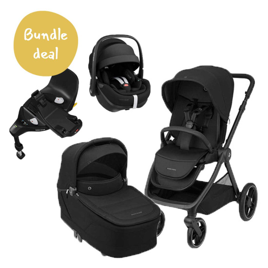 Pakkepris Maxi cosi oxford + vogn + pebble pro 2 + familyfix 360 base