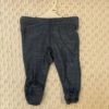 Joha leggings med fot | ull/bambus | blå melert