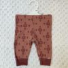 Joha leggings | merinoull | mørk rosa stjerner