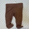 Joha leggings med fot | ull/bambus | mørk rosa