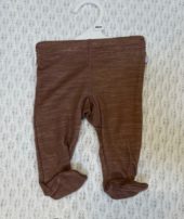 Joha leggings med fot | ull/bambus | mørk rosa