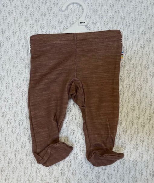 Joha leggings med fot | ull/bambus | mørk rosa