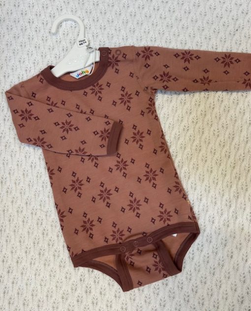 Joha body | merinoull | mørk rosa stjerner