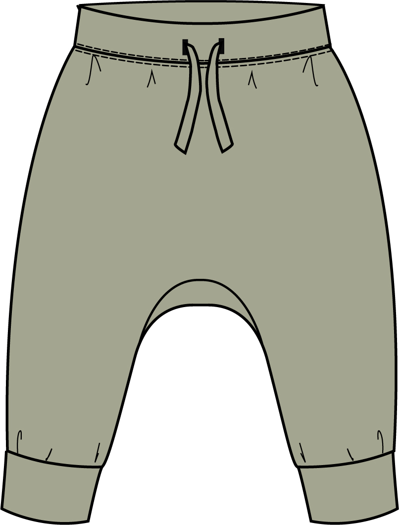 Hust and claire ull/bambus bukse | tåkegrønn