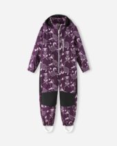 Reima softshell dress | mørk lilla med dyr