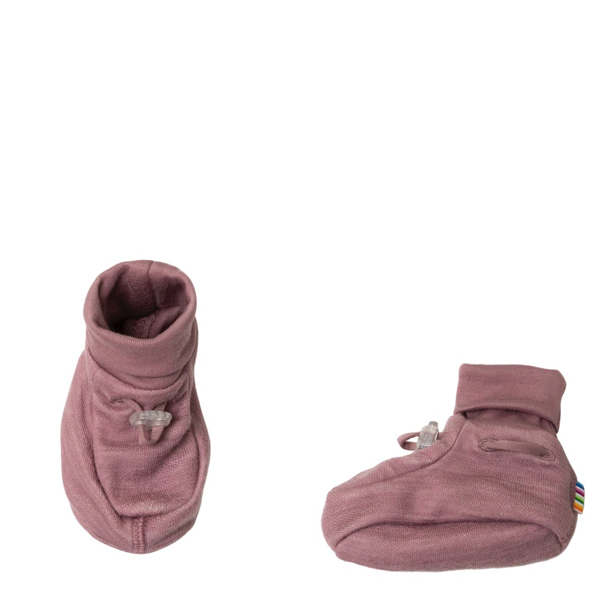 Joha booties med antiskli | ull/bambus | mørk rosa