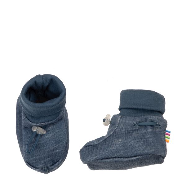 Joha booties med antiskli | ull/bambus | blå