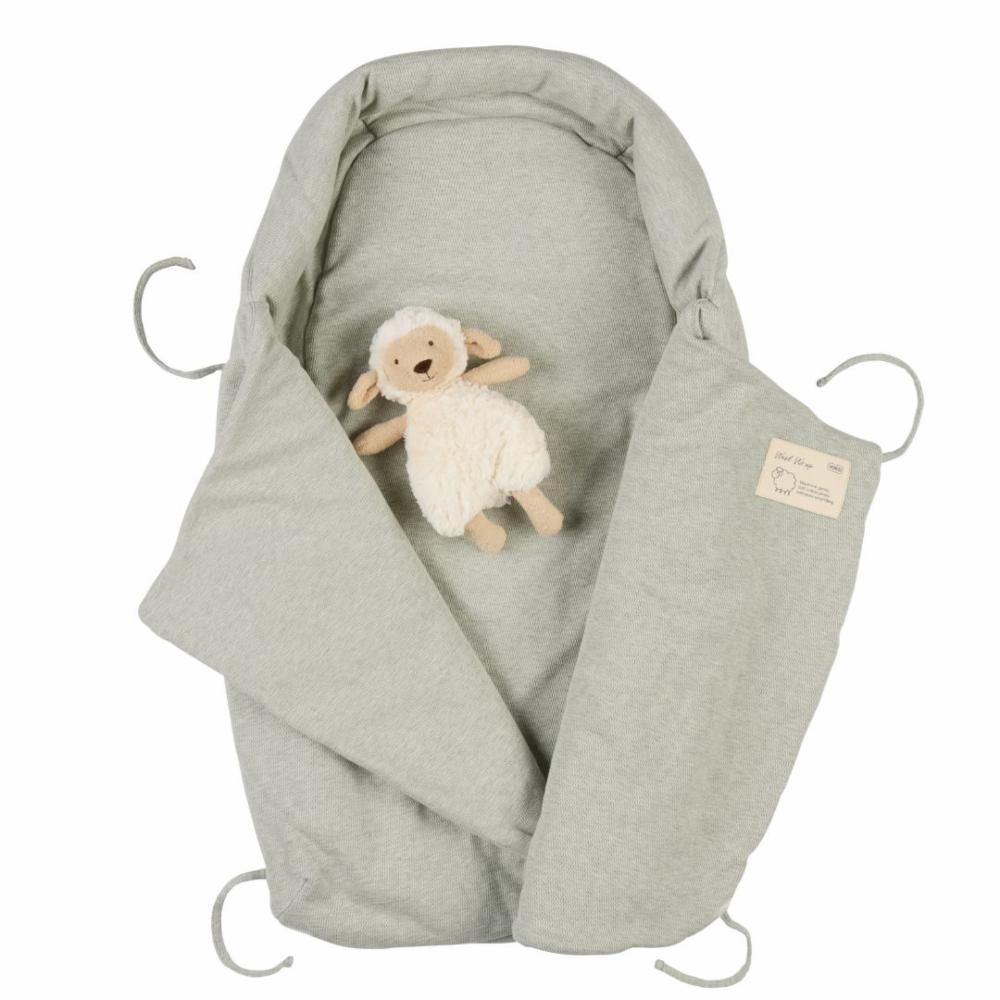 Voksi wool wrap | misty green