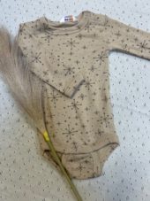 Joha body | merinoull | beige med stjerner