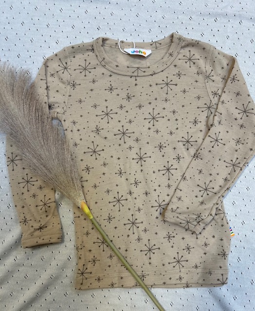 Joha genser | merinoull | beige med stjerner