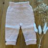 Wedoble perlestrikk bukse | merinoull | rosa