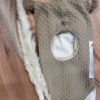 Kivat ullbalaclava | beige vaffelstrikk