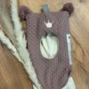 Kivat ullbalaclava | gammelrosa vaffelstrikk
