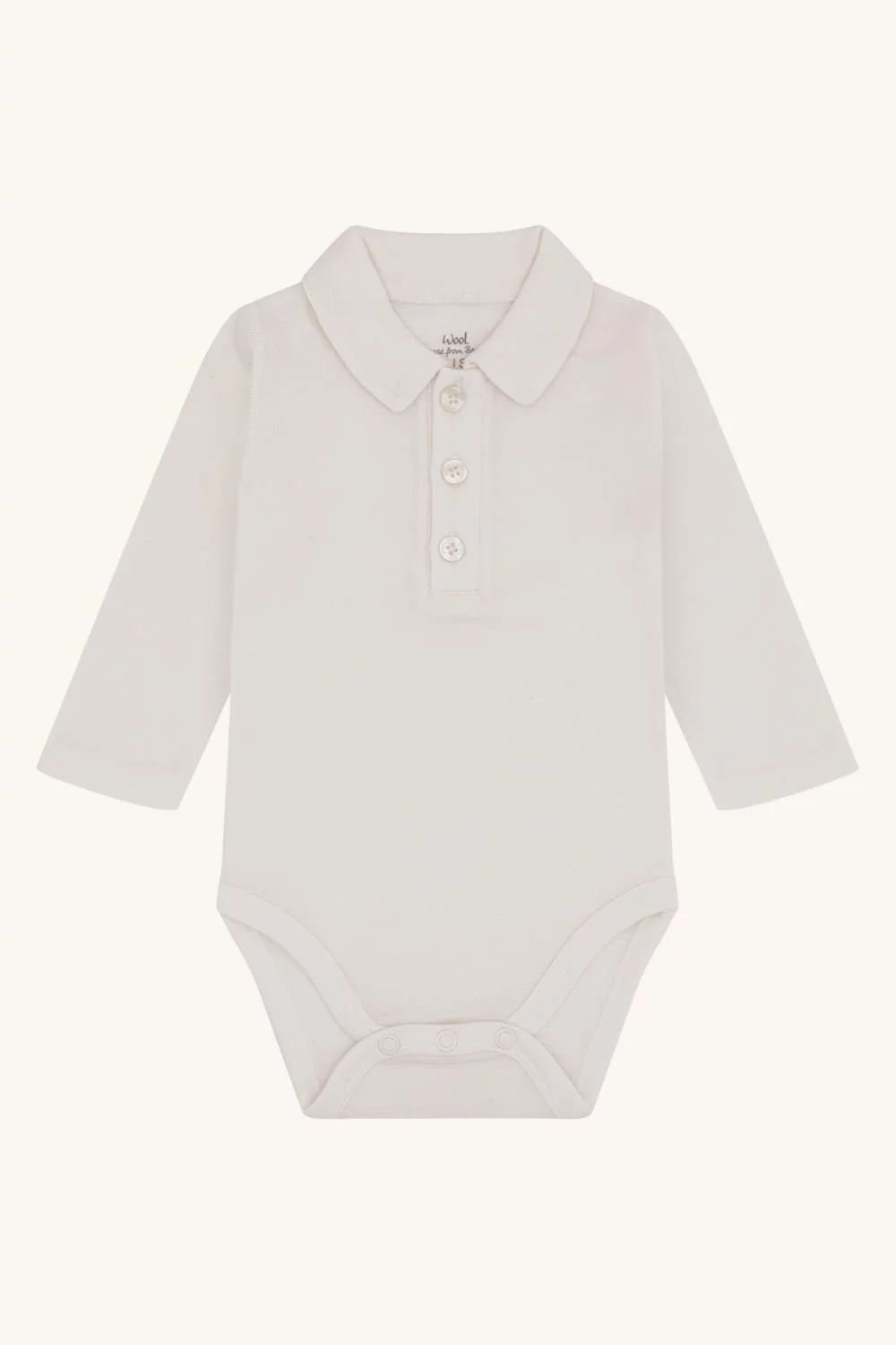 Hust and claire body | ull/bambus | kremhvit med krage