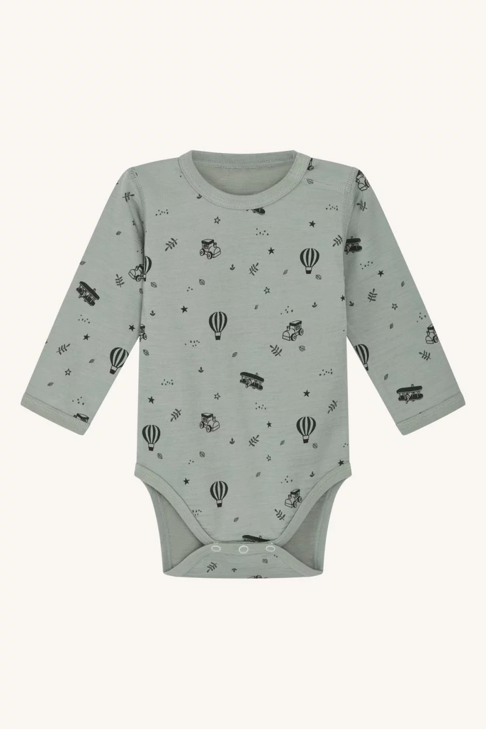 Hust and Claire body | ull/bambus | grønn | fly og tog