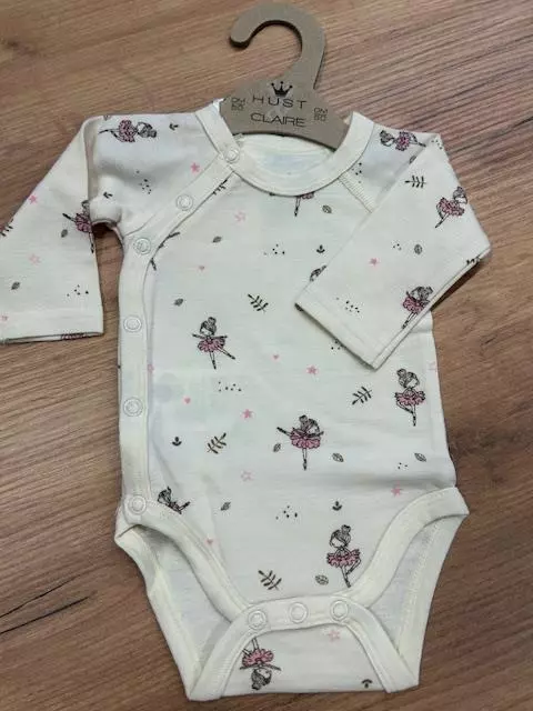 Hust and claire omslagsbody | ull/bambus | kremhvit ballerina