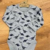 Hust and claire body | ull/bambus | blå dinosaur