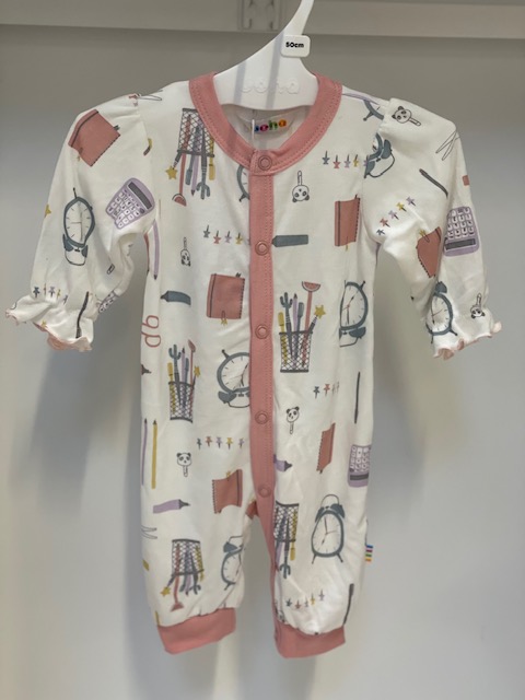 Joha pysj heldress | bambus | rosa tegnesaker