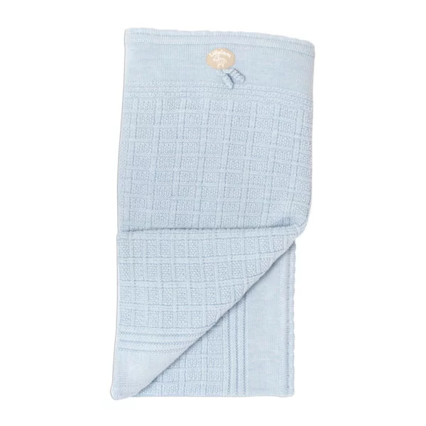 Lillelam classic ullpledd | himmelblå