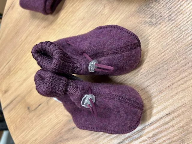 Joha ullfleece tøfler | lilla