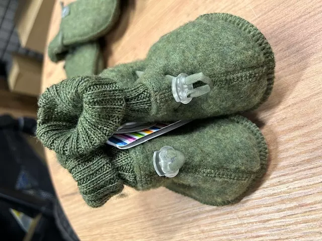 Joha ullfleece tøfler | grønn